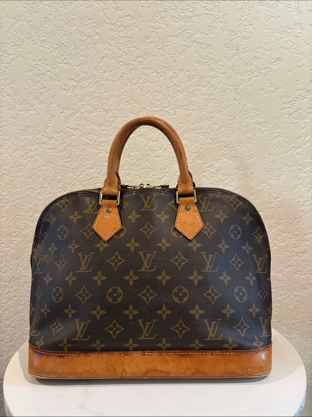 Louis Vuitton Hand Bag Alma Brown Monogram LV